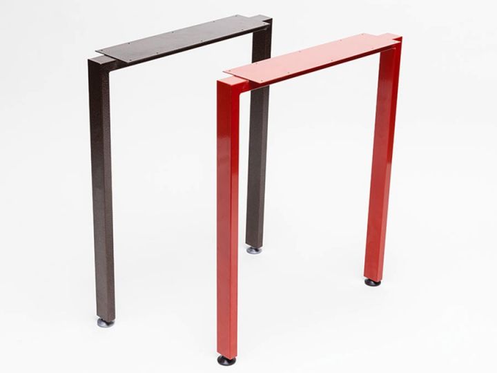 "Double" table legs.